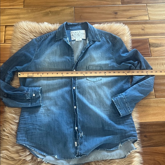 Frank & Eileen Eileen Famous Denim Shirt Sz Large - Picture 7 of 14